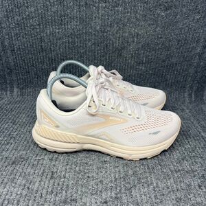 Brooks Adrenaline GTS 23 Crystal Grey Villa Cream Running Shoes Womens 8.5 B